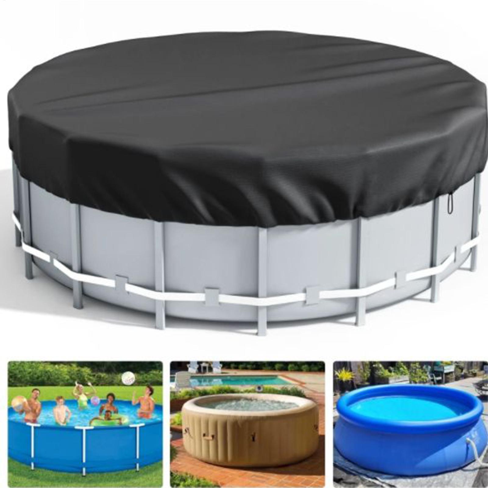 Pool Ladder Above Ground - 6/8/10/12ft Round Swimming Pool Solar Covers