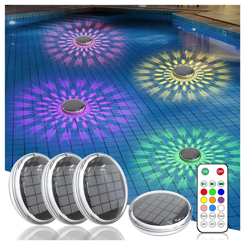[NEWA76K!】 Timing Mode Solar R - Pool Light Solar Rechargeable recension och pris