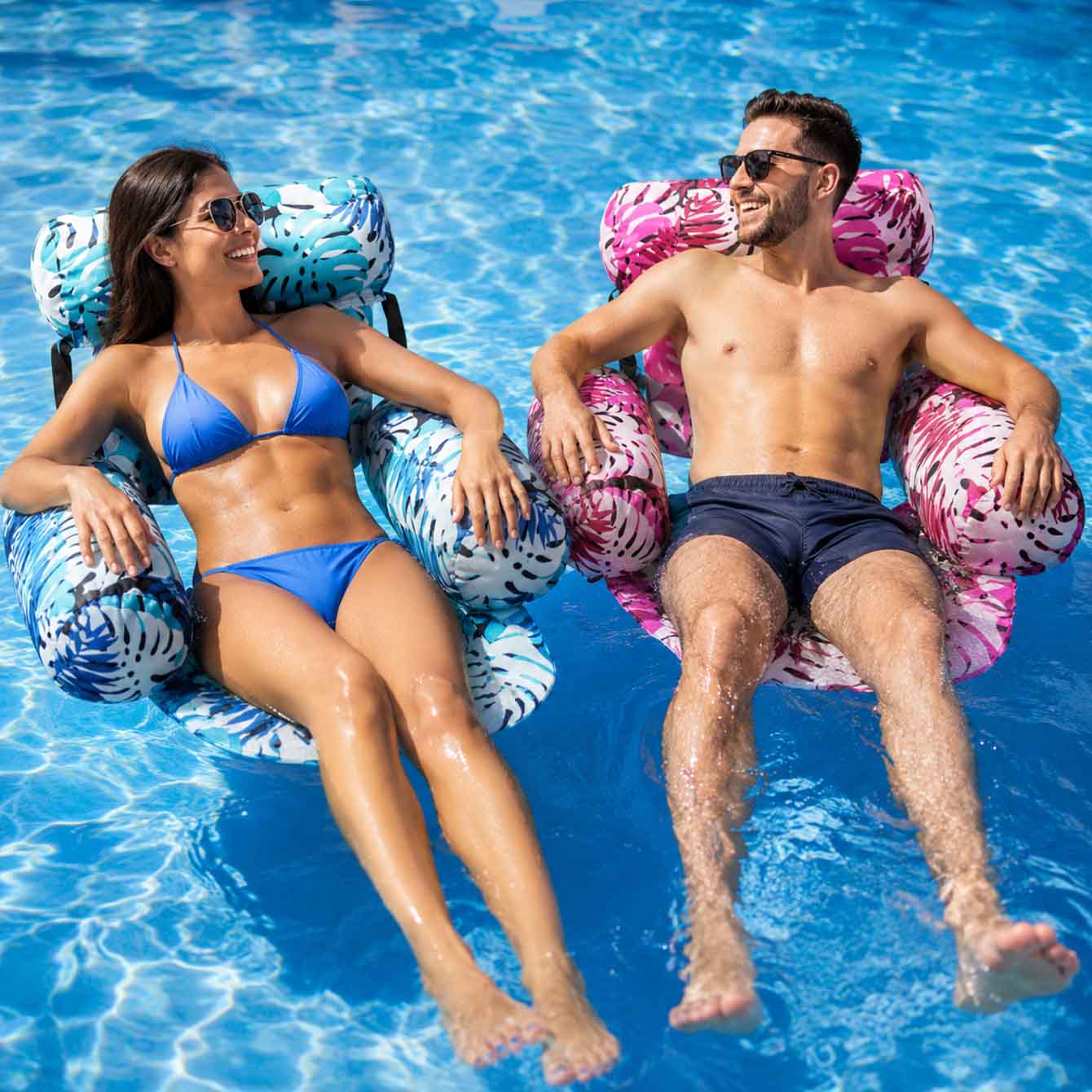 1PC Pool Floats Inflatable Flo - Pool Lounger Inflatable recension och pris