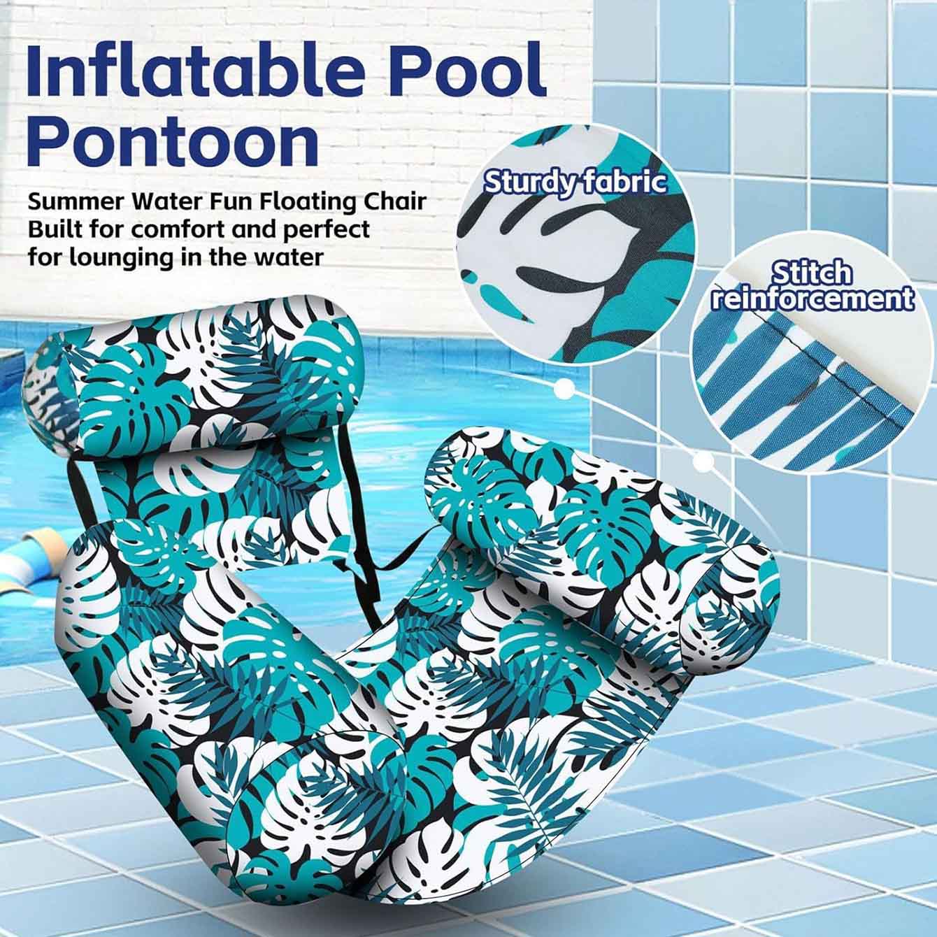 1PC Pool Floats Inflatable Flo - Pool Lounger Inflatable recension och pris