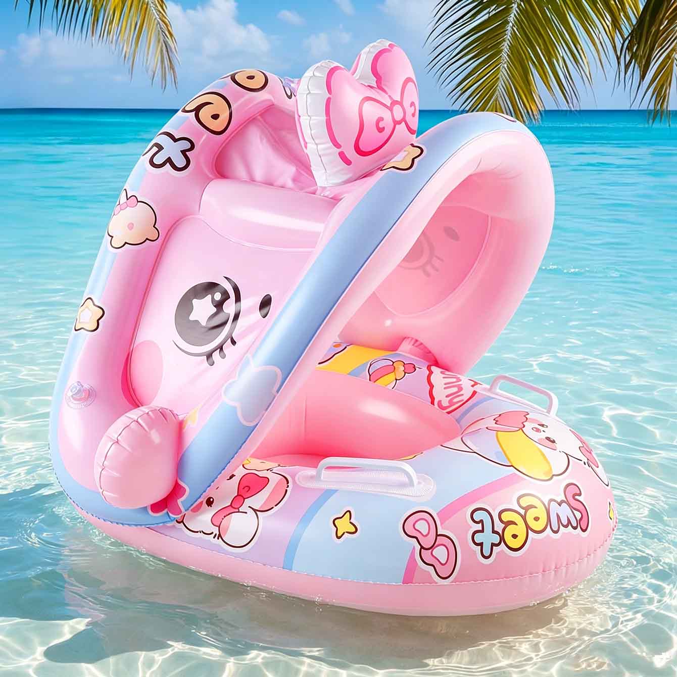 1PC Inflatable Pool Float Seat - Pool Float Ring Inflatable recension och pris