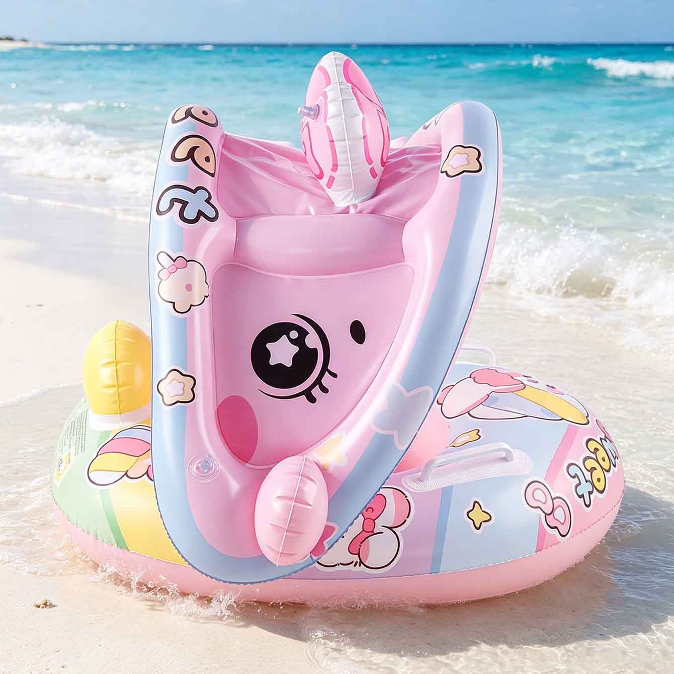 1PC Inflatable Pool Float Seat - Pool Float Ring Inflatable recension och pris
