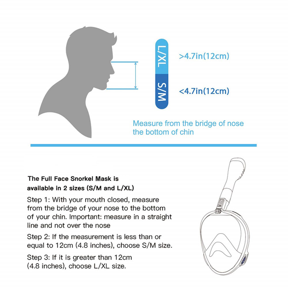 Full Face Snorkel Mask Diving  - Snorkel Mask Full Face recension och pris