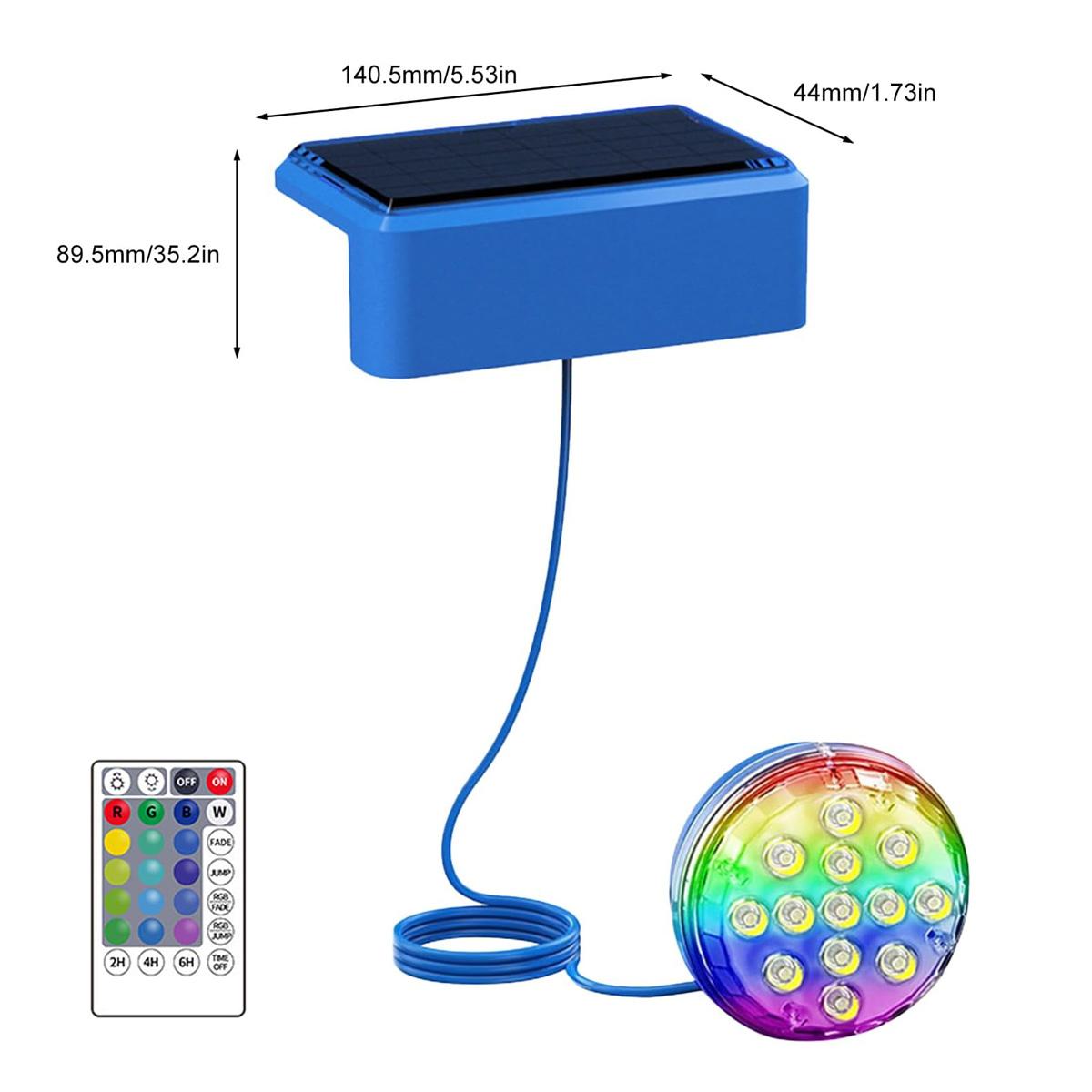 Underwater Solar Pool Light wi - Pool Light Solar Rechargeable recension och pris