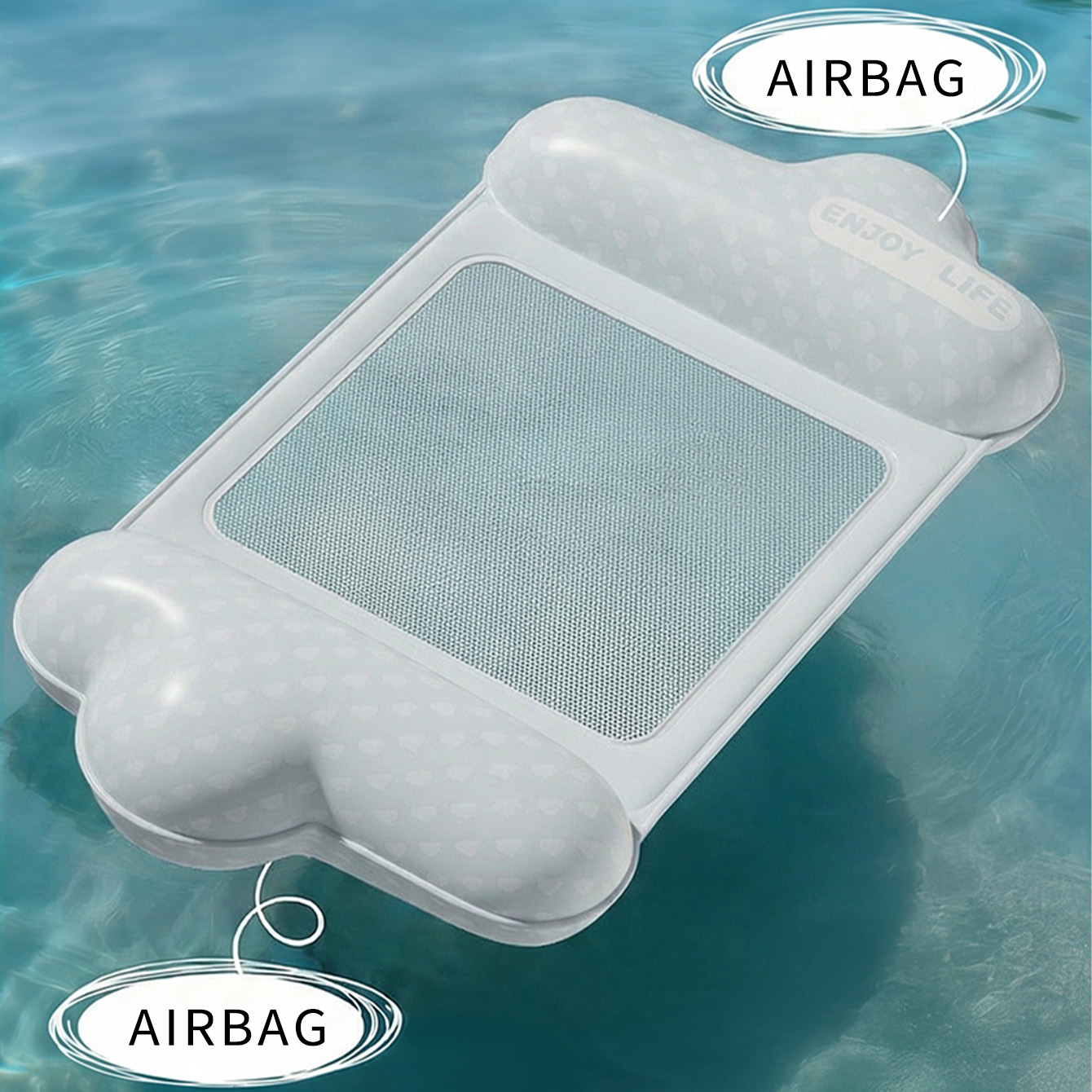 1PC Inflatable Pool Float Loun - Pool Lounger Inflatable recension och pris
