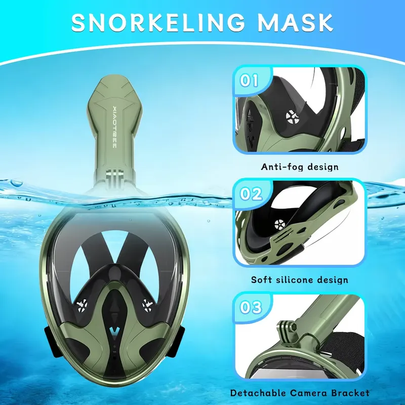 Adult Full Face Snorkel Mask 1 - Snorkel Mask Full Face recension och pris