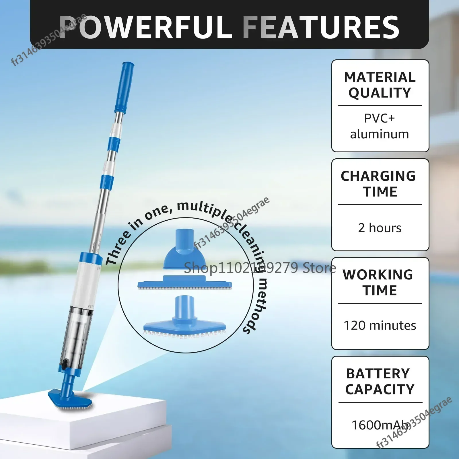 NEW Pool Vacuum Cleaner Rechar - Pool Vacuum Manual recension och pris