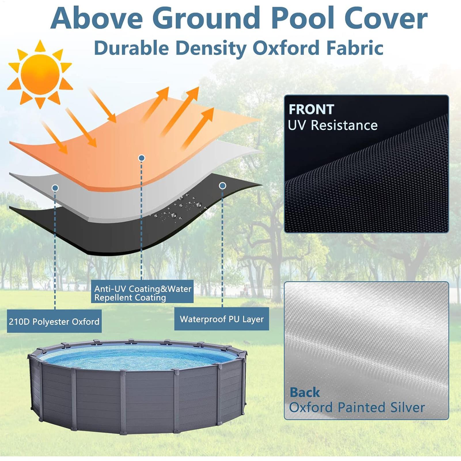 6/8/10/12ft Round Swimming Poo - Pool Ladder Above Ground recension och pris