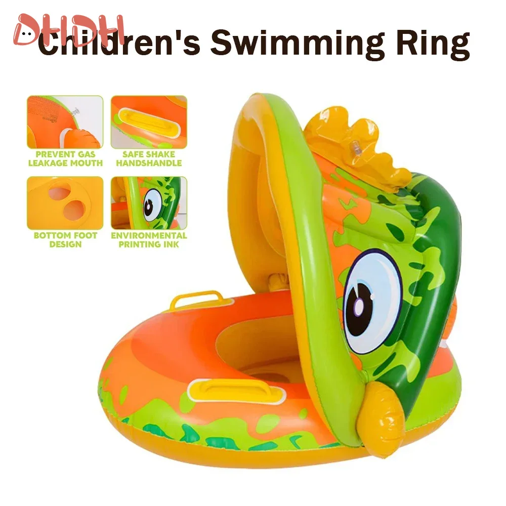 Baby Swimming Float with Sunsh - Pool Float Ring Inflatable recension och pris