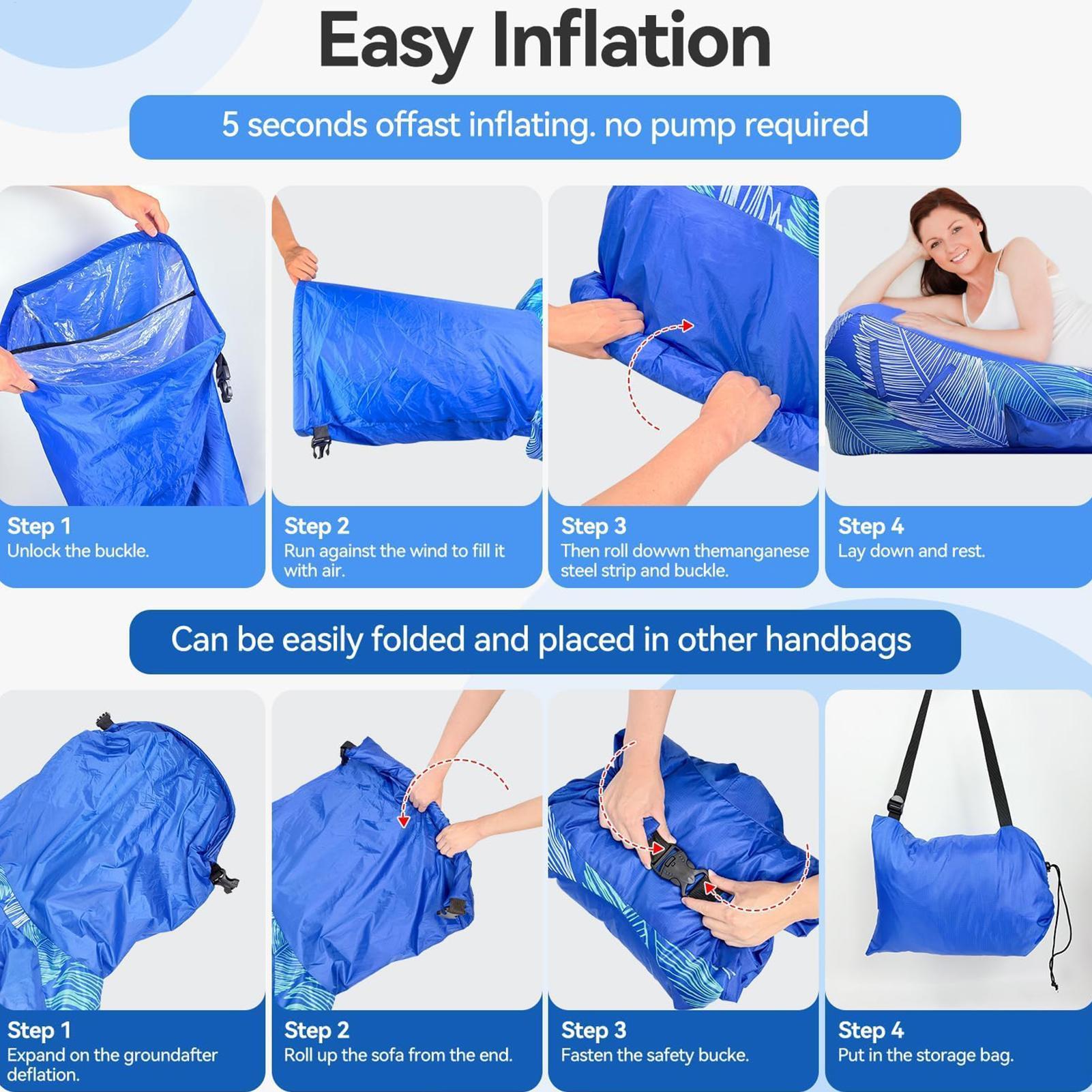 Inflatable Lounger with Sunsha - Pool Lounger Inflatable recension och pris