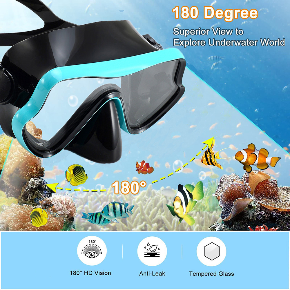 Diving Mask Swimming Goggles S - Snorkel Mask Full Face recension och pris