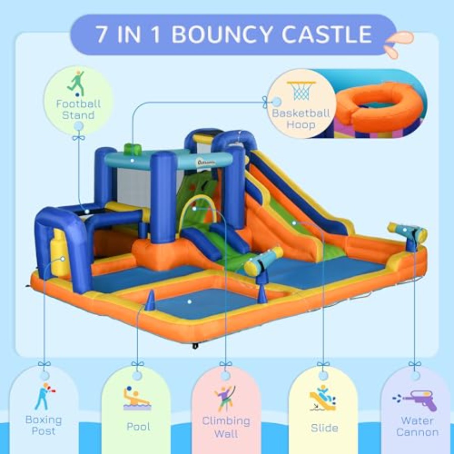 inflatable water slide 7-in-1  - Water Slide Inflatable recension och pris