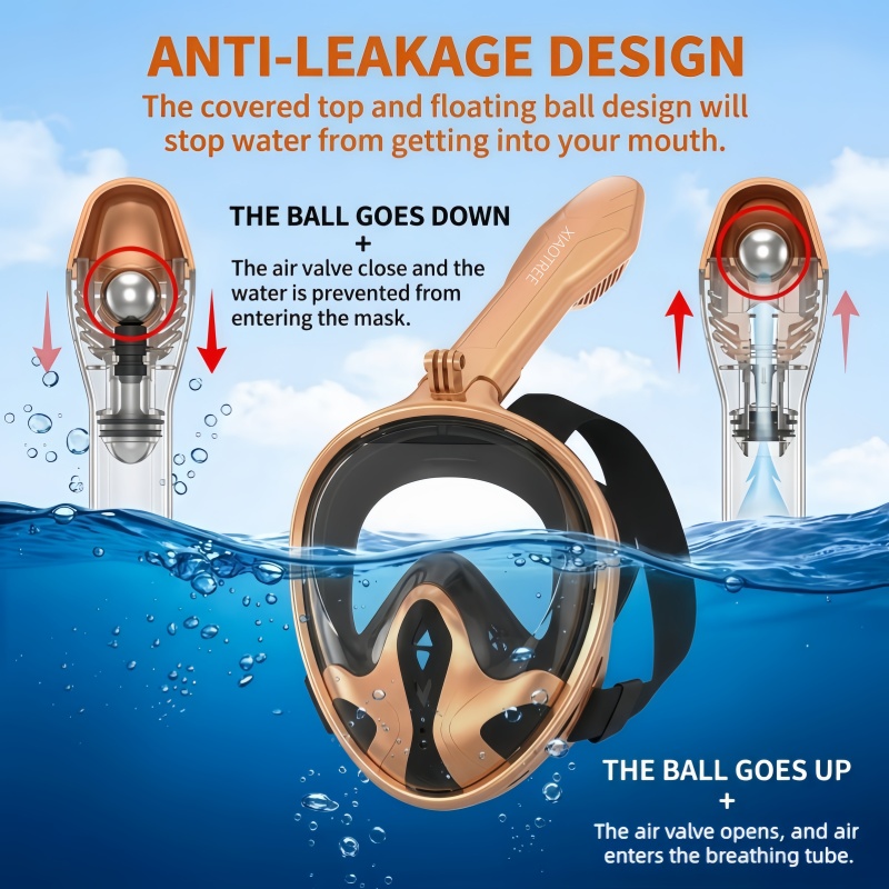 XIAOTREE Full Face Snorkel Mas - Snorkel Mask Full Face recension och pris
