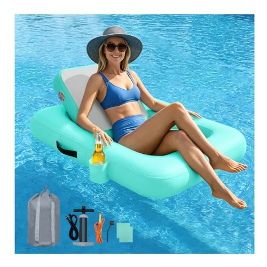 Floating Chairs with Backrest  - Pool Lounger Inflatable recension och pris