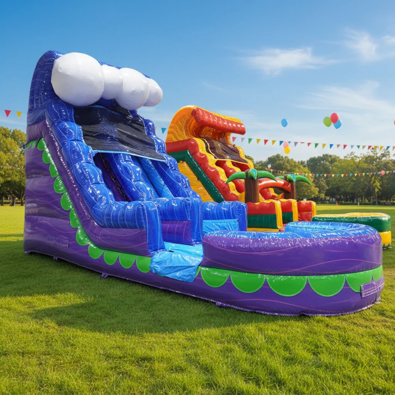 Commercial Backyard Slide Rent - Water Slide Inflatable recension och pris