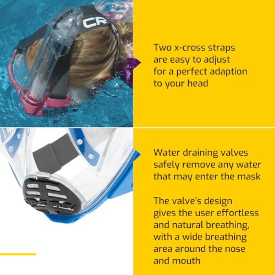 Junior snorkeling kit for kids - Snorkel Mask Full Face recension och pris