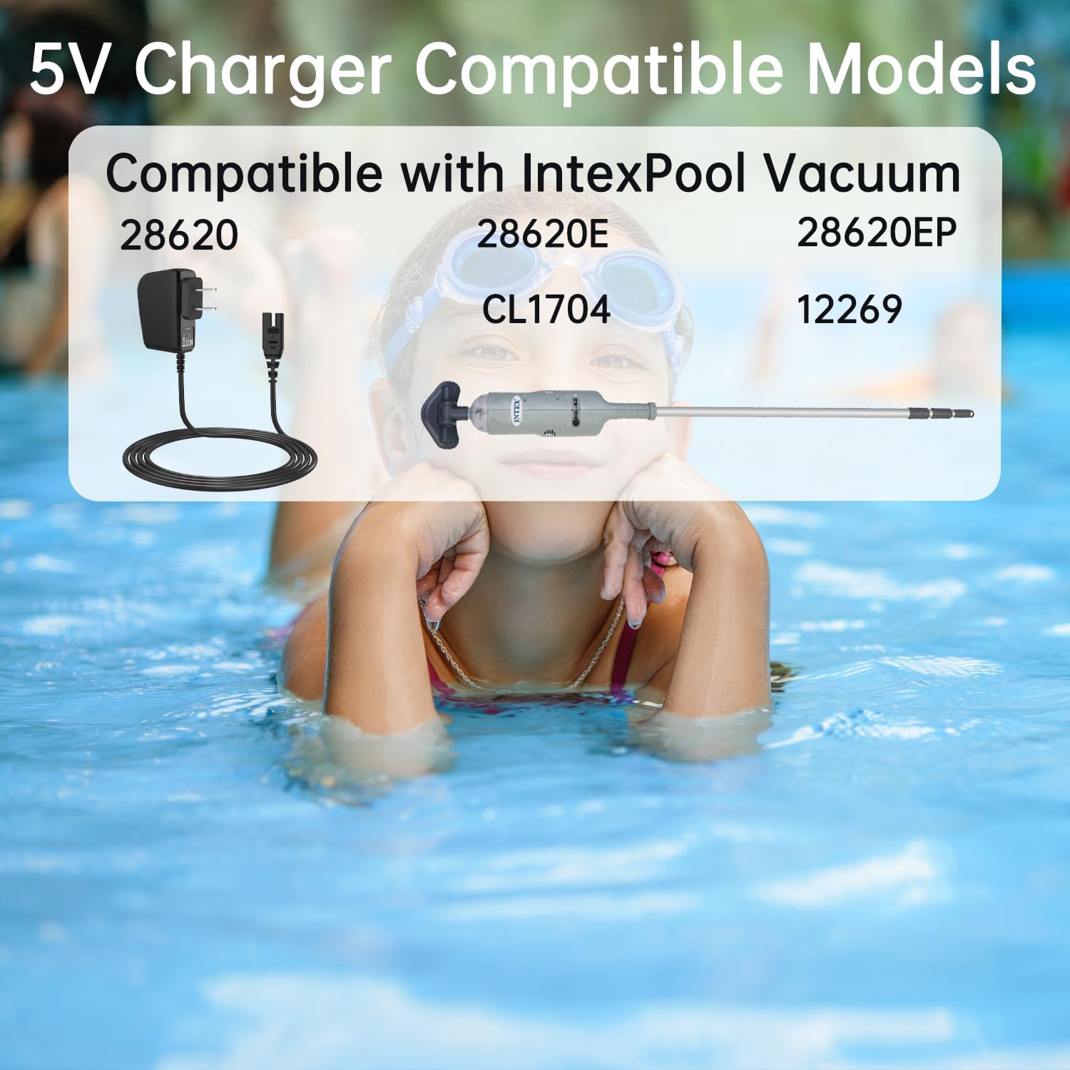 5V Replacement Charger Cord fo - Pool Vacuum Manual recension och pris